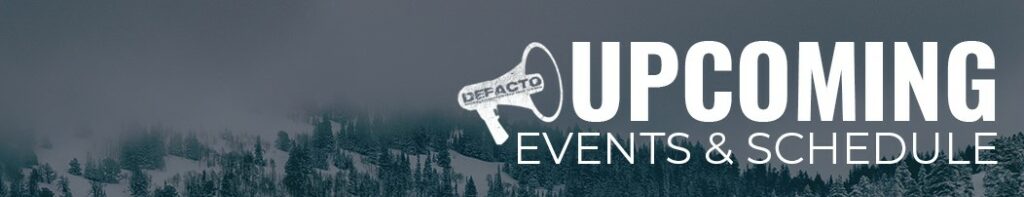 Upcoming Events & Schedule